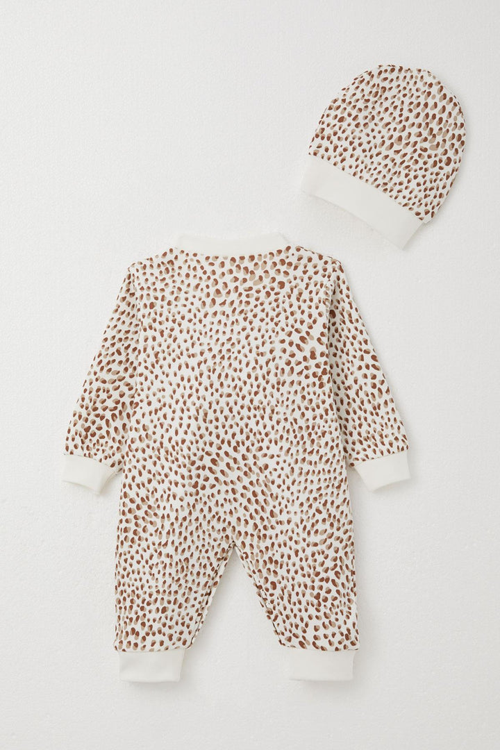 BRE Breeze Baby Girl Romper Patterned 0-6 Months, Ecru - Plauen