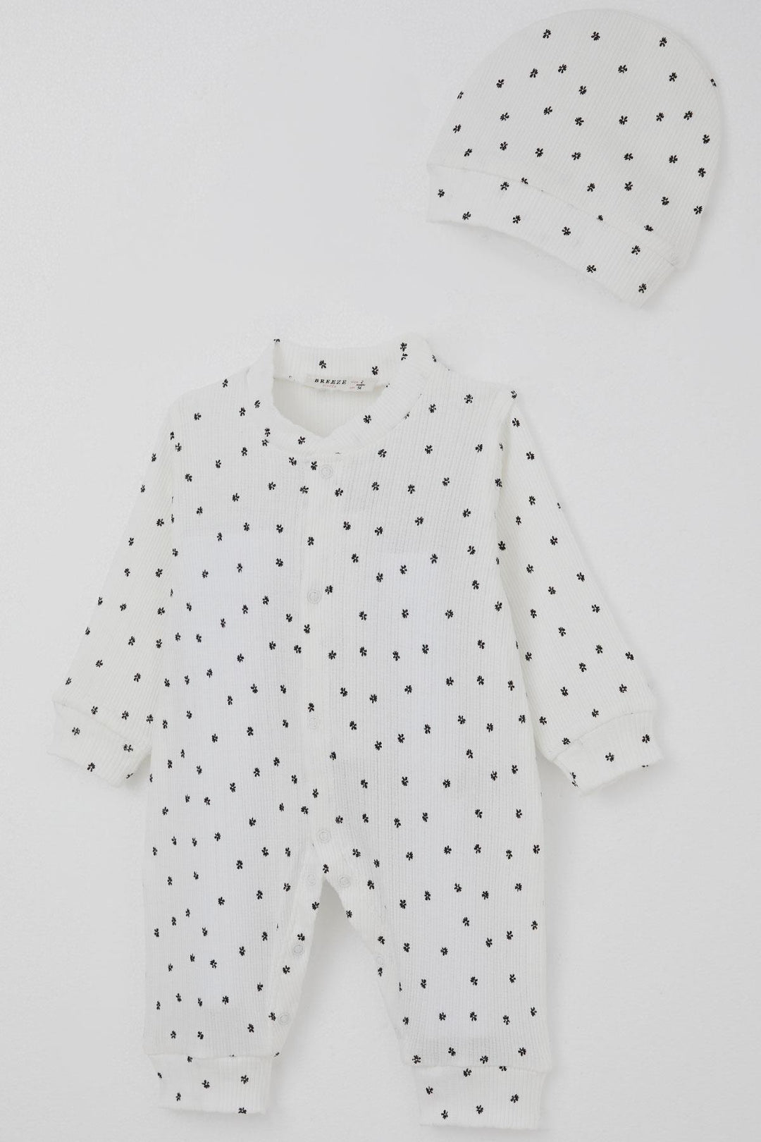 BRE Breeze Girl Babytulum Mini Flower Tale 0-6 Months, White - Korydallós