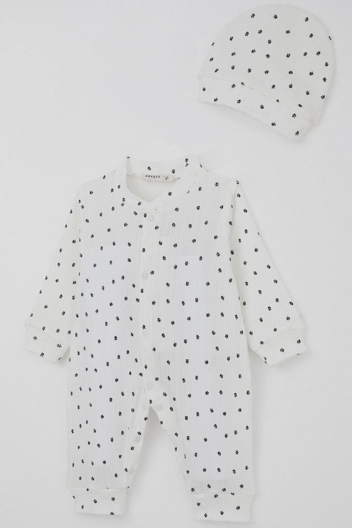 BRE Breeze Girl Babytulum Mini Flower Tale 0-6 Months, White - Korydallós