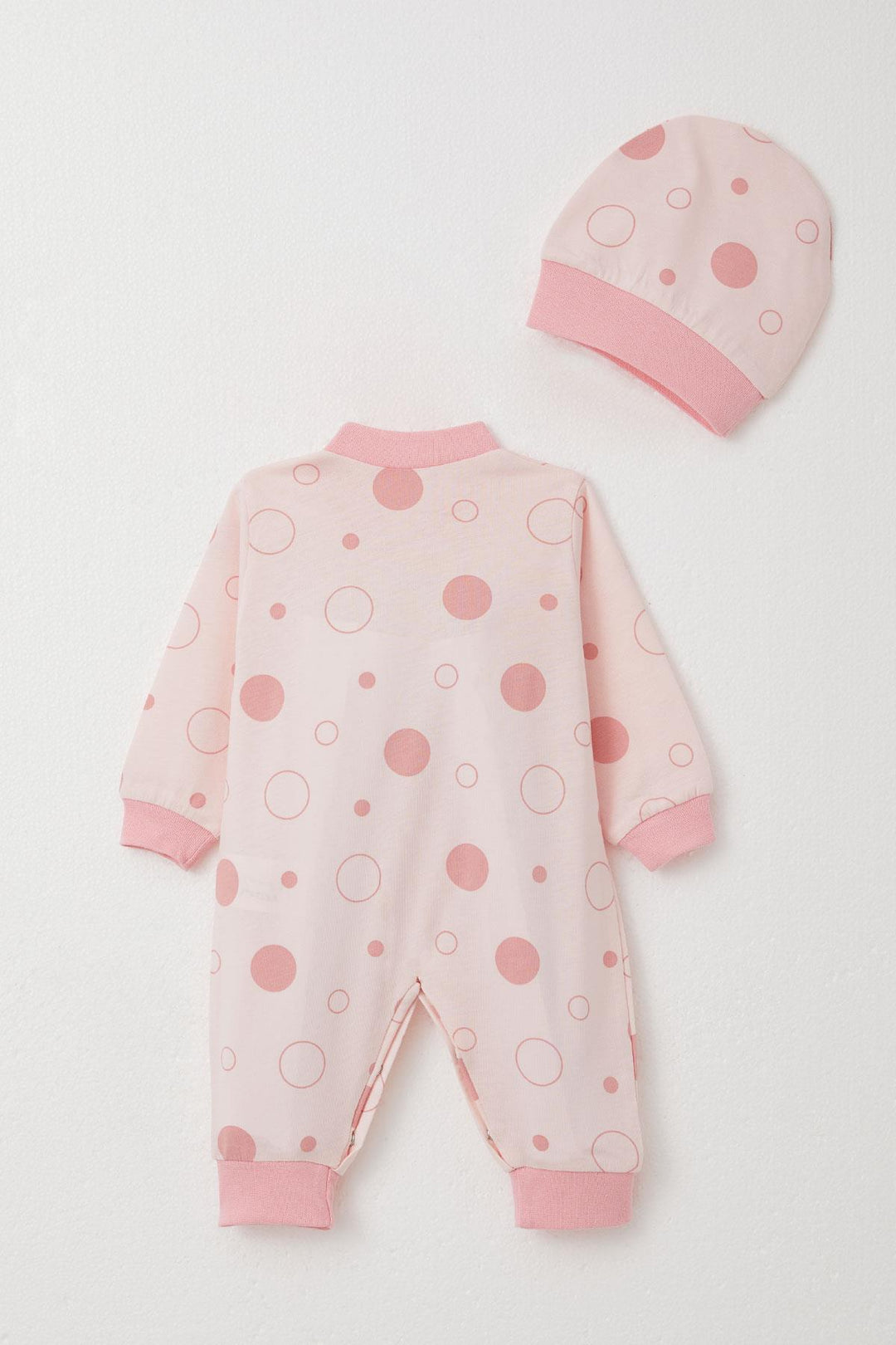 BRE Breeze Baby Girl Romper Point Patterned 0-6 Months, Powder - Hacienda Heights