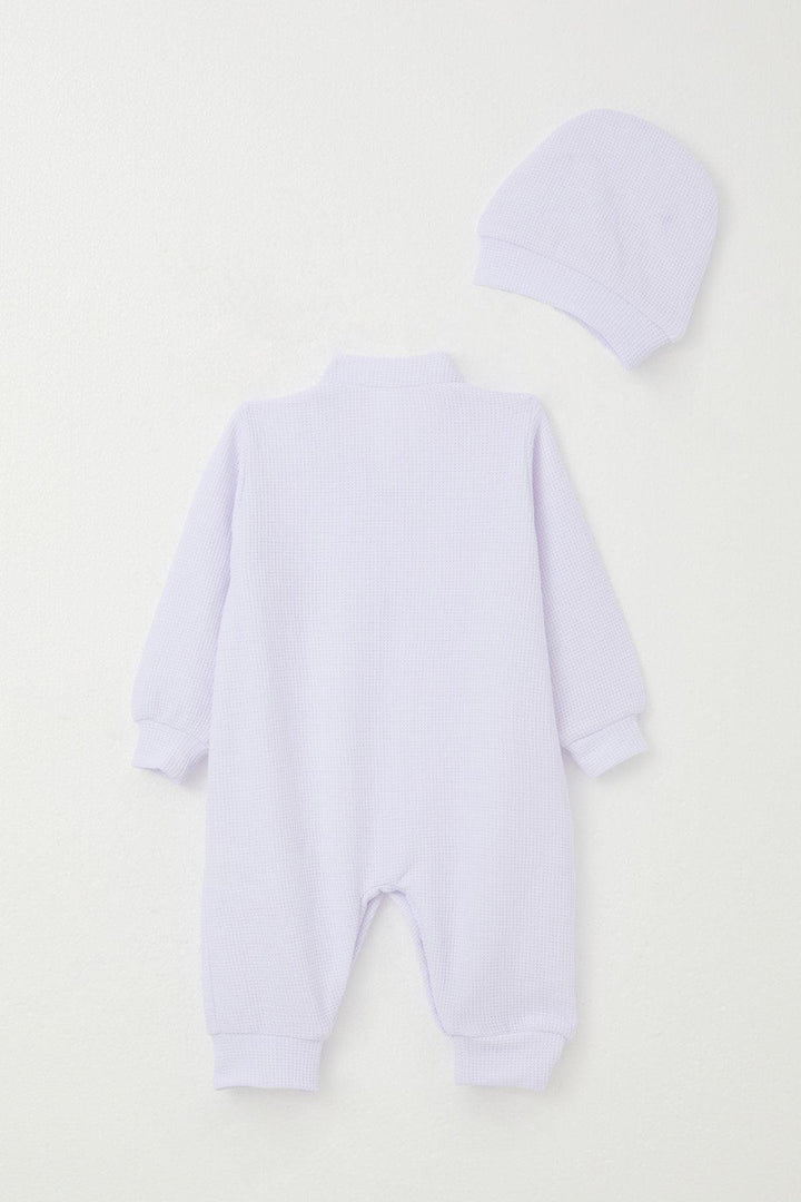 BRE Breeze Baby Girl Romper Cute Bunny Embroidered 0-6 Months, Light Purple - Perote
