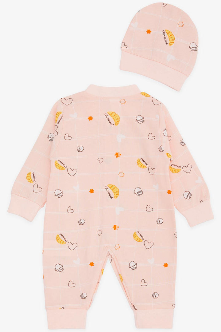 BRE Breeze Baby Girl Romper Food Themed Star منقوشة 0-3 أشهر - 6 أشهر، مسحوق - موناكو