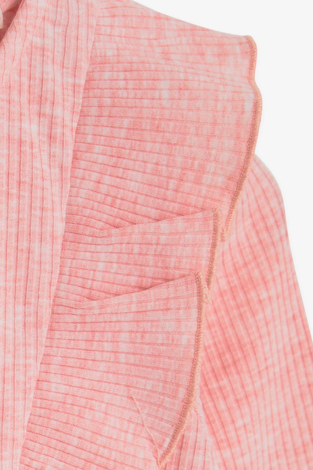 BRE Breeze Girl Baby Long Sleeve Dress with Frilled Tulle Shoulder 4-8 Years, Salmon Melange - Tultitlán de Mariano Escobedo