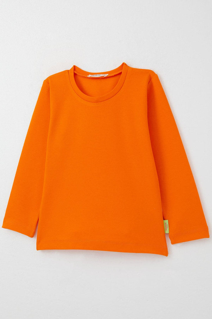 BRE Breeze Baby Girl Long Sleeve T-Shirt Basic 9 Months-3 Years, Orange - Deggendorf