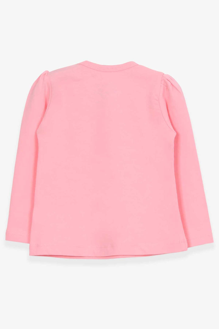BRE Breeze Baby Girl Long Sleeve T-Shirt with Lace Bow 6 Months-2 Years, Powder - Vineyard