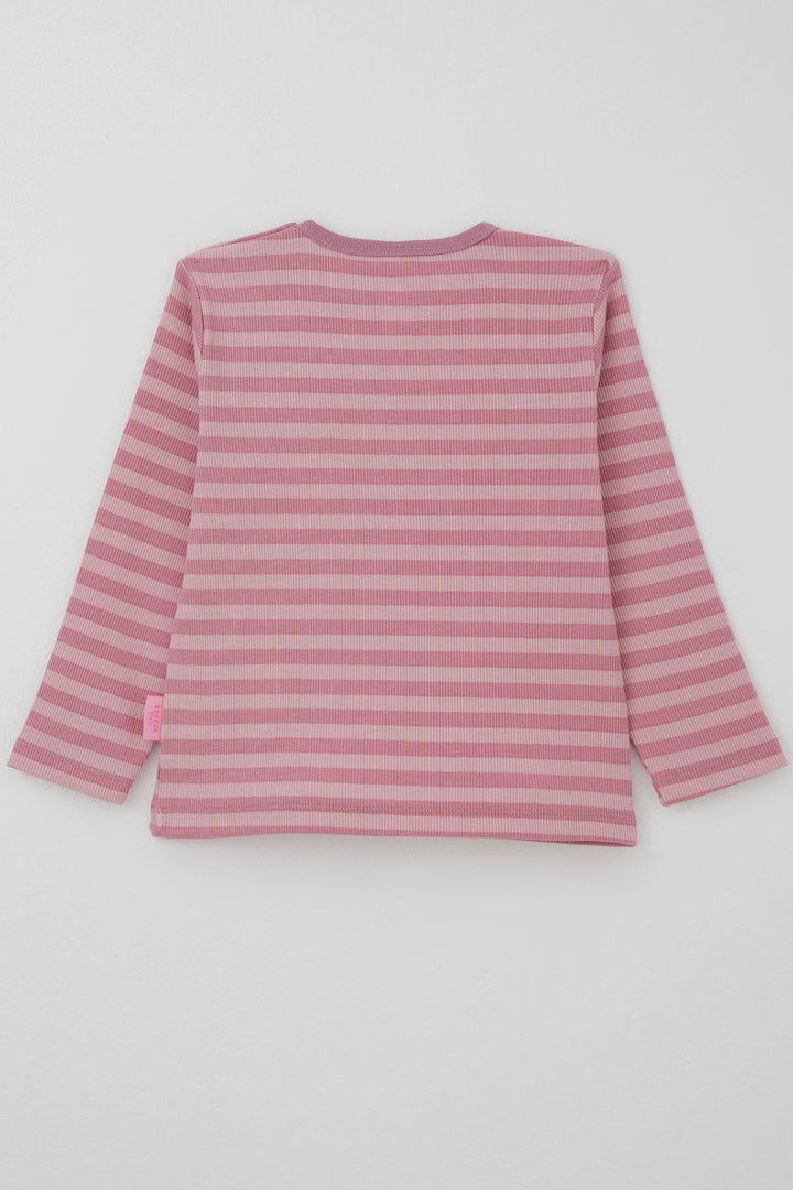 BRE Breeze Baby Girl Long Sleeve T-Shirt Striped 9 Months-3 Years, Pink - Harrisburg