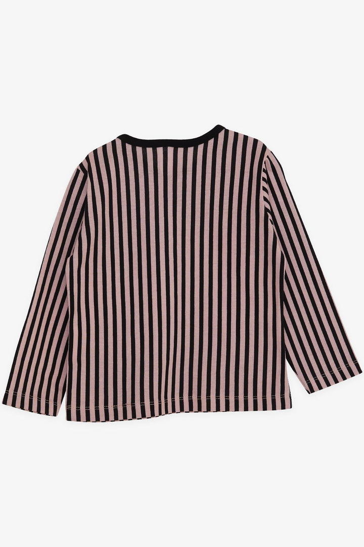 BRE Breeze Girl Baby Long Sleeve T-Shirt Striped Girl Printed 9 Months-3 Years, Black - Torre-Pacheco