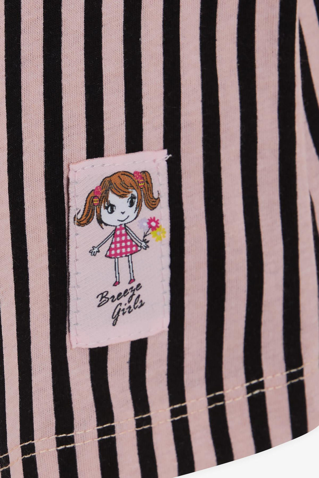 BRE Breeze Girl Baby Long Sleeve T-Shirt Striped Girl Printed 9 Months-3 Years, Black - Torre-Pacheco
