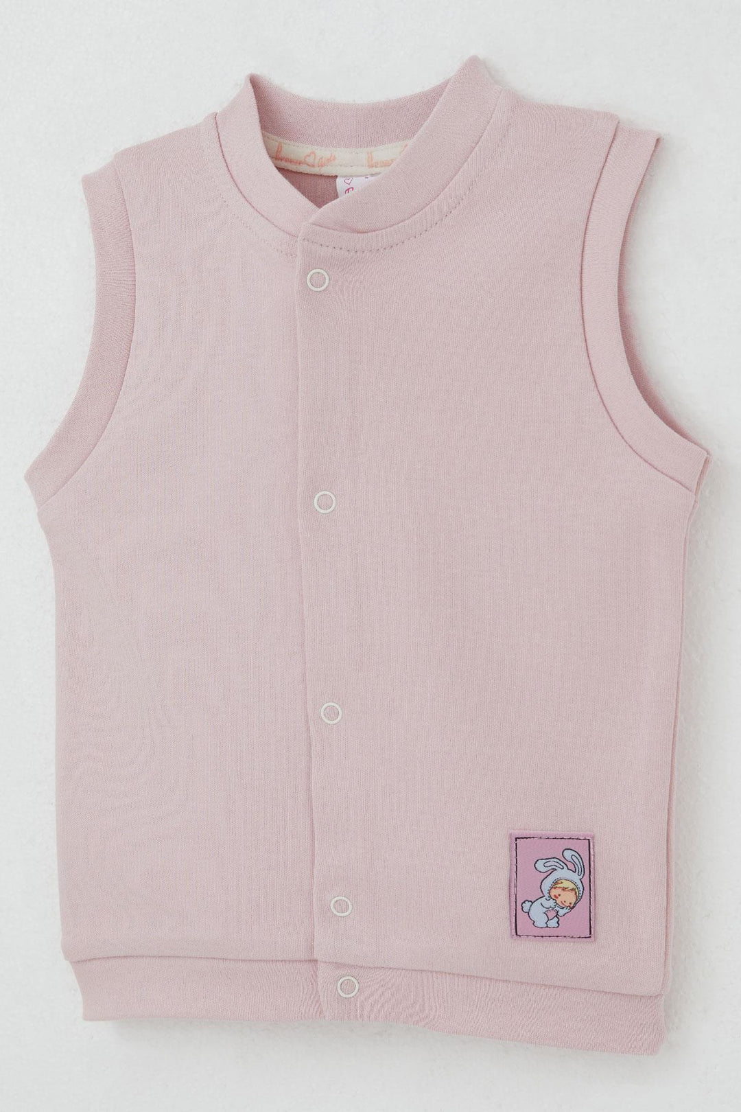 BRE Breeze Baby Girl Vest with Snap Cute Bunny Embroidered 4 Months Year, Pink - Douglasville