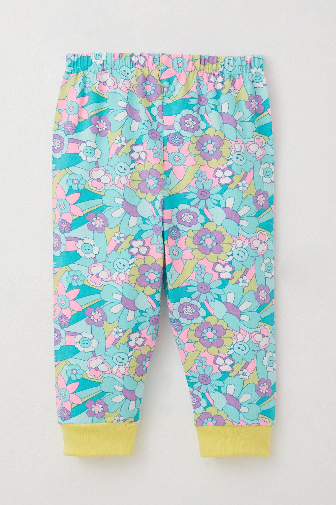 BRE Breeze Baby Girl Bodysuit 3-Piece Set Spring Themed Flower Patterned 4 Months Year, Aqua Green - Peterborough
