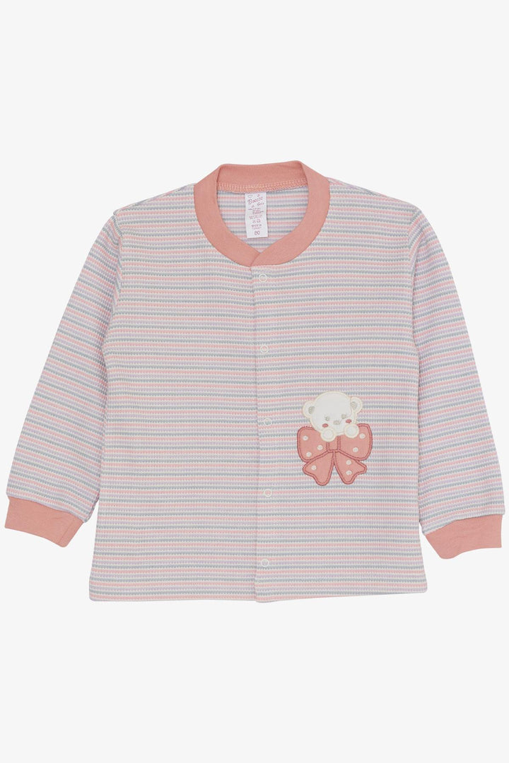 BRE Breeze Baby Girl Bodysuit 3-Piece Set لطيف طفل الدب المطرز 4 أشهر سنة، مختلط الألوان - Hoogvliet