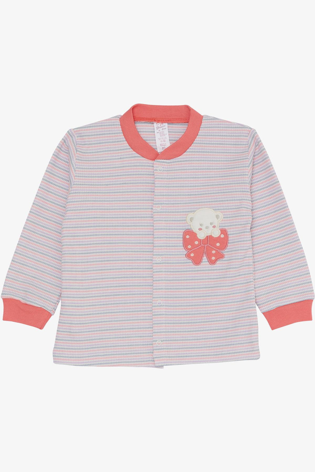 BRE Breeze Baby Girl Bodysuit 3-Piece Set لطيف طفل الدب المطرز 4 أشهر سنة، مختلط الألوان - سان دييغو