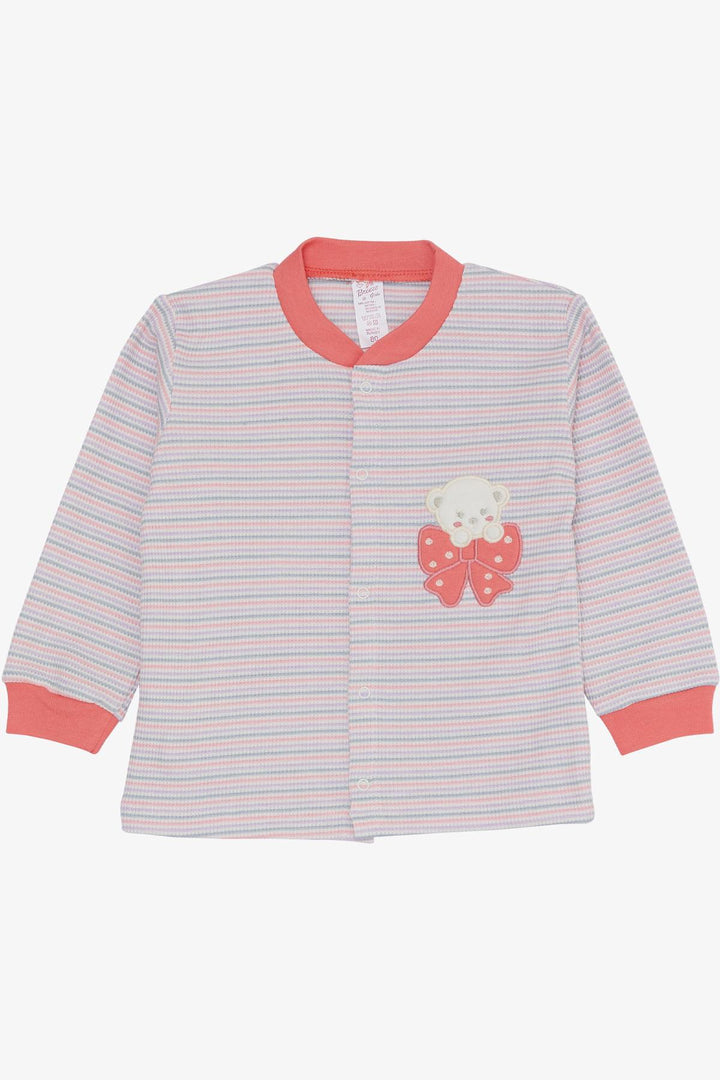 BRE Breeze Baby Girl Bodysuit 3-Piece Set لطيف طفل الدب المطرز 4 أشهر سنة، مختلط الألوان - سان دييغو