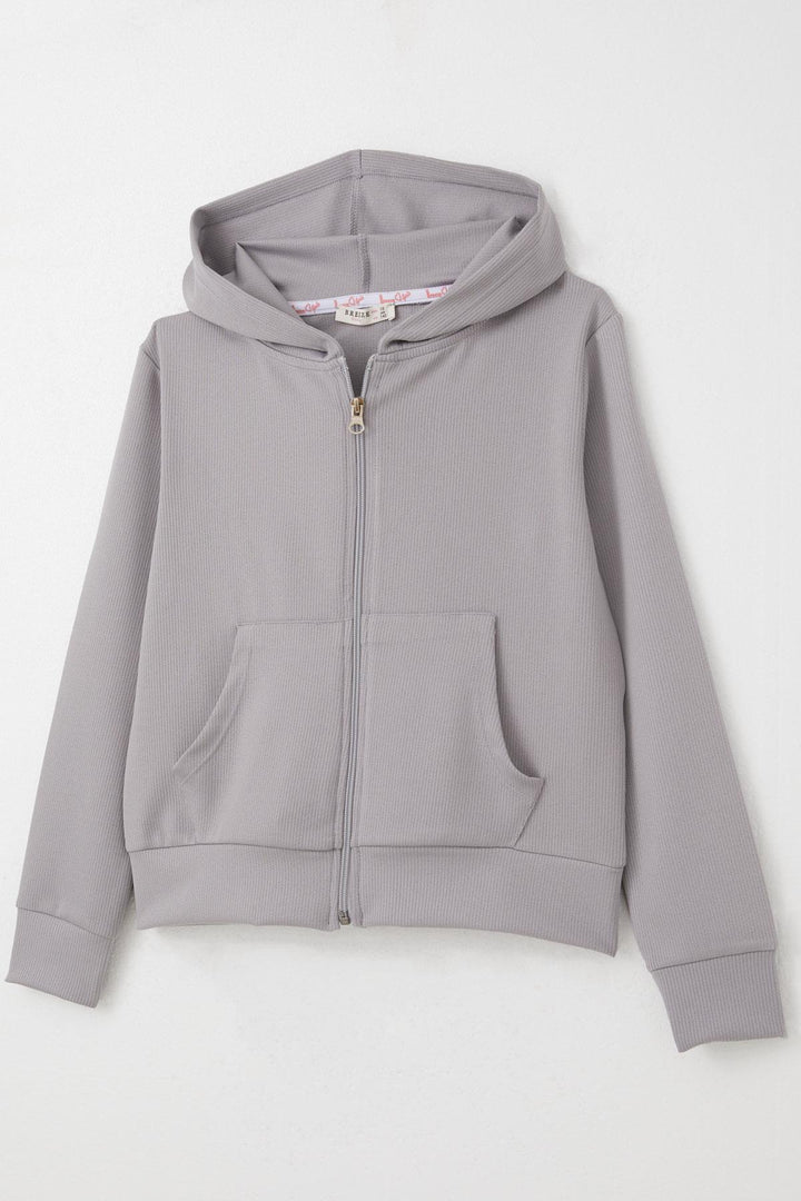 BRE Breeze Girl Child 3-Piece Pantsuit with Hood 94 Years, Gray - Santa Clara del Cobre
