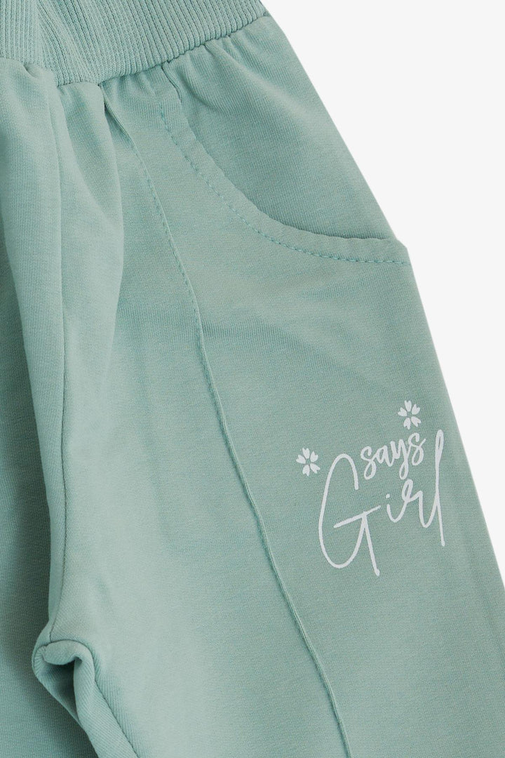 BRE Breeze Girl Child Shorts with Pocket Print 1.5-5 Years, Aqua Green - Teijlingen