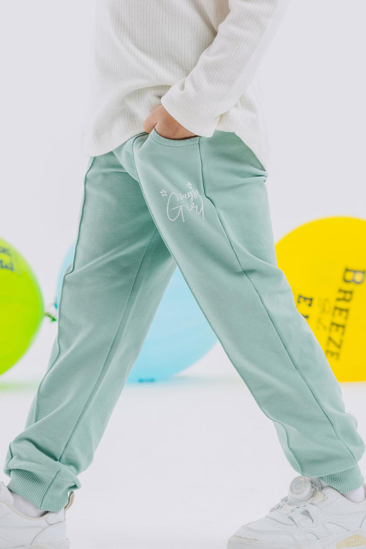 BRE Breeze Girl Child Shorts with Pocket Print 1.5-5 Years, Aqua Green - Teijlingen
