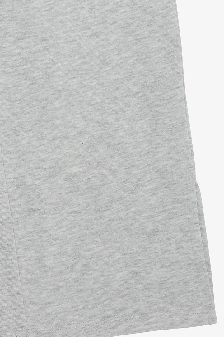 BRE Breeze Girl Child Wide Leg Slit Lace-Up Accessorized Pocketed 82 Years, Light Grey Melange - Newbury