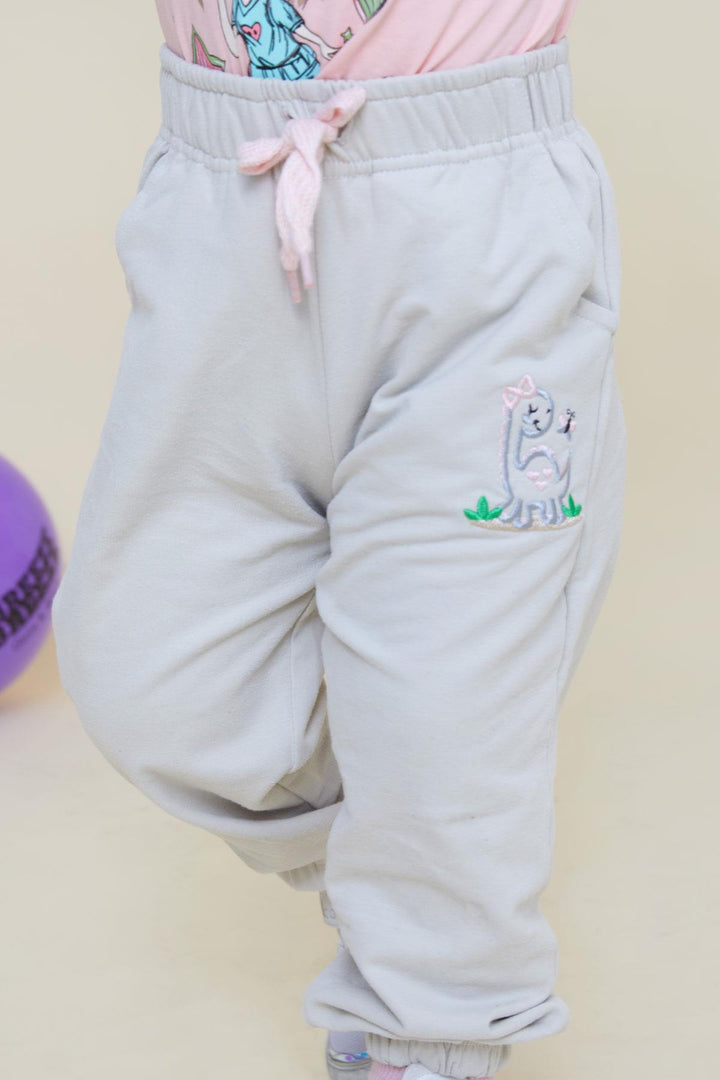 BRE Breeze Girl Children Bottom لطيف ديناصور وفراشة مطرزة مطبوعة 1-4 سنوات، حجر - ريكلينغهاوزن