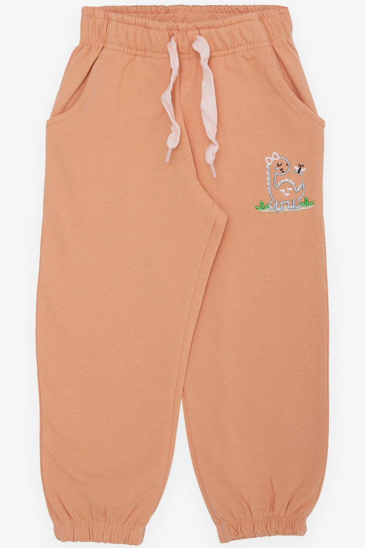BRE Breeze Girl Child Bottom لطيف ديناصور وفراشة مطرزة مطبوعة 1-4 سنوات، سالمون - كانوك