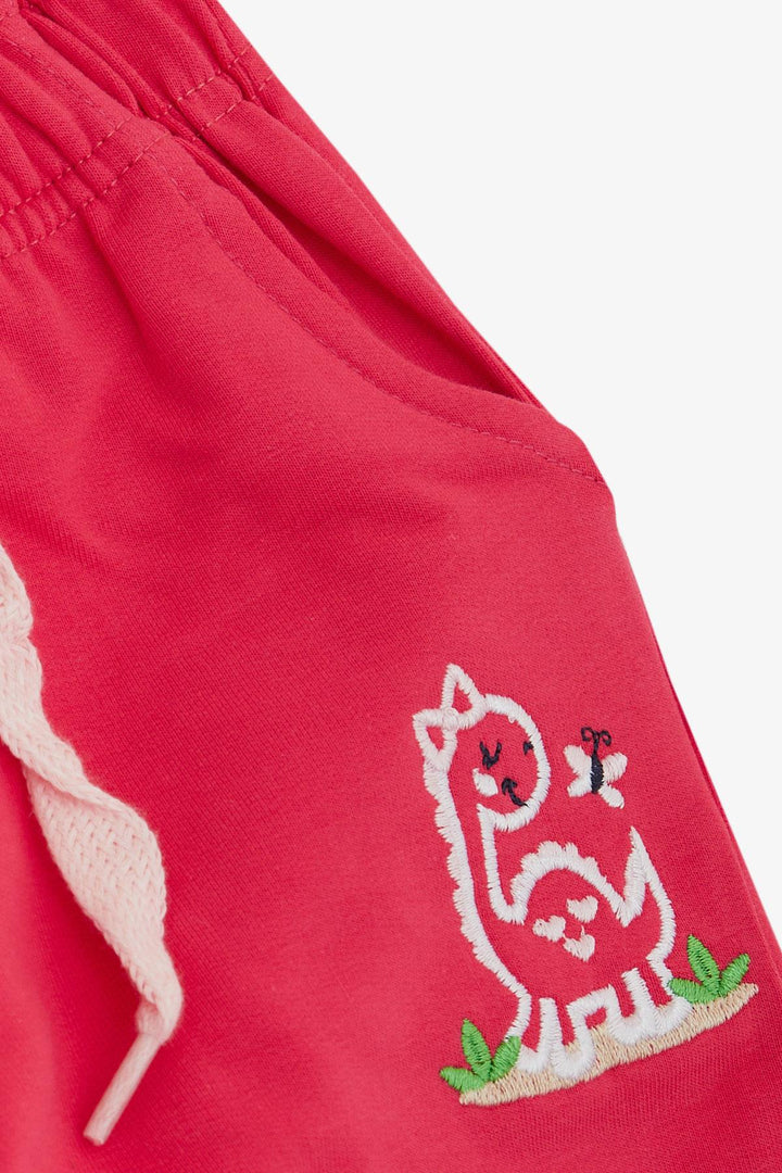 BRE Breeze Girl Baby Bottom لطيف ديناصور وفراشة مطرزة مطبوعة 1-4 سنوات، وردي - خواريز