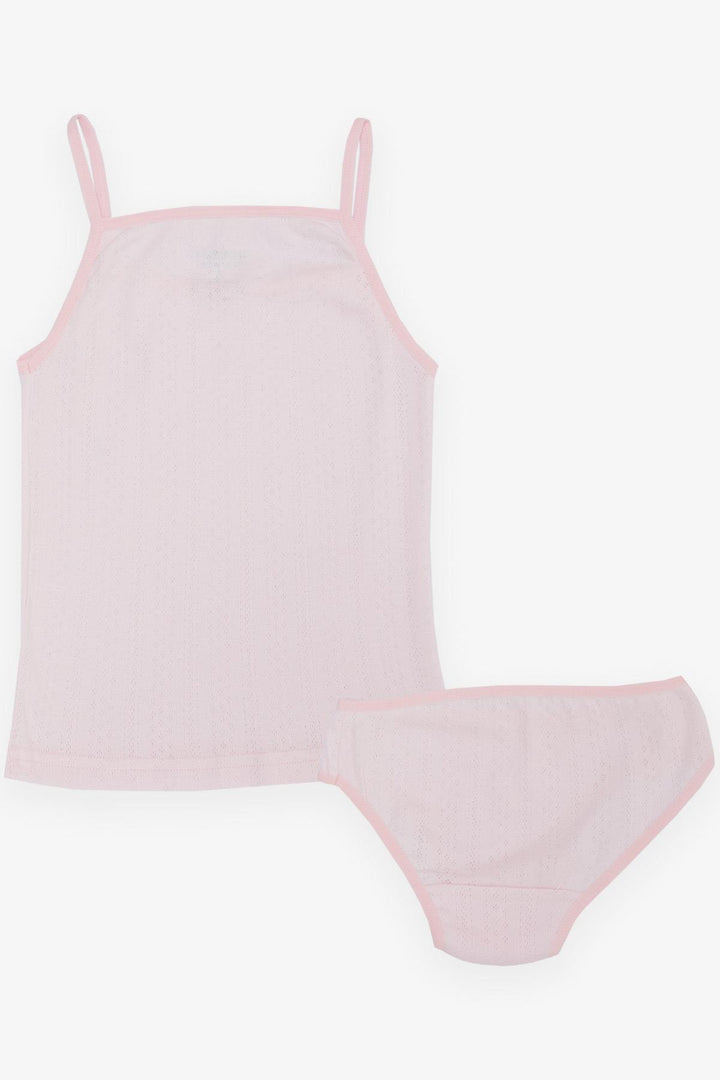BRE Breeze Girl's Tank Top & Panties Set Jacquard 31 Years, Pink - Maidstone