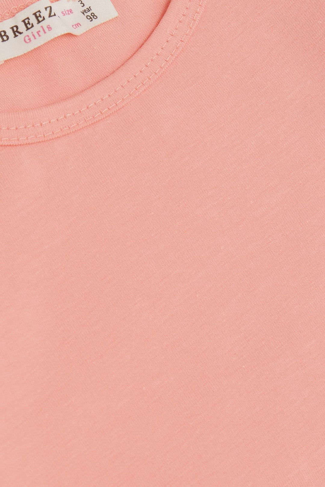 BRE Breeze Girl's Blouse with Tulle Detailed Sleeves, 3-7 Years, Salmon - Sierra Vista