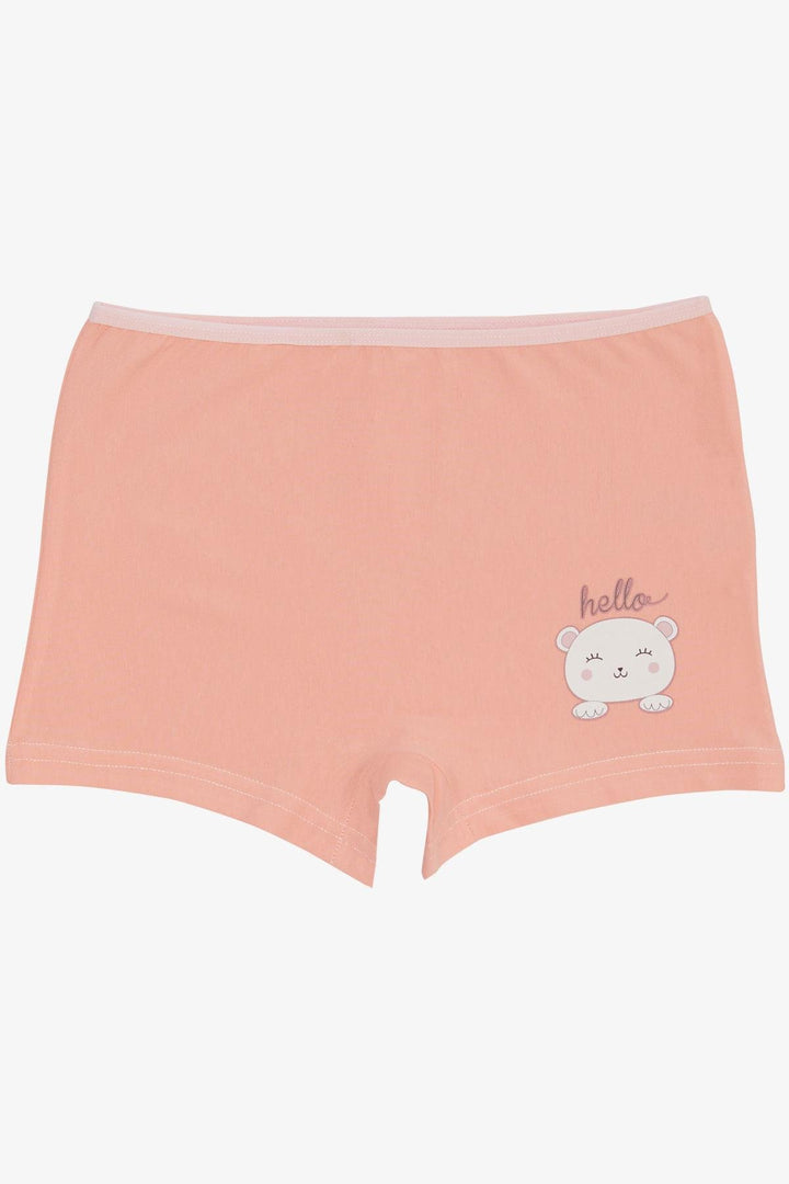 BRE Breeze Girl's Boxer Cute Bear Printed 51 Years, Salmon - Moerdijk
