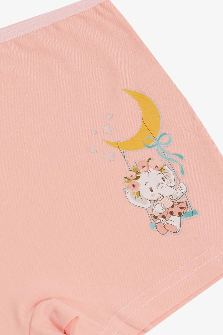 BRE Breeze Girl Child Boxer Cute Baby Elephant Printed 51 Years, Pink - Kanasín