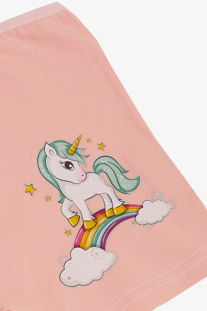 BRE Breeze Girl's Boxer Cute Unicorn & Rainbow 51 Years, Pink - Cranbourne