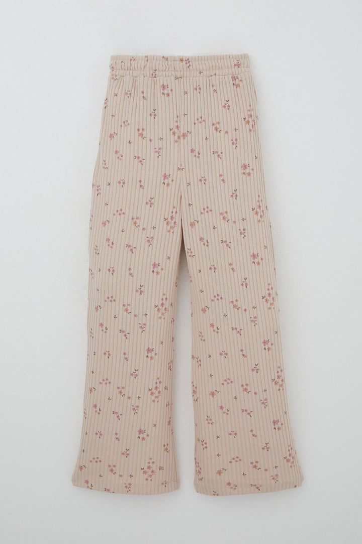 BRE Breeze Girl Child Flower Patterned Leggings with Bow Accessory, 4-8 Years, Powder - Châteauguay