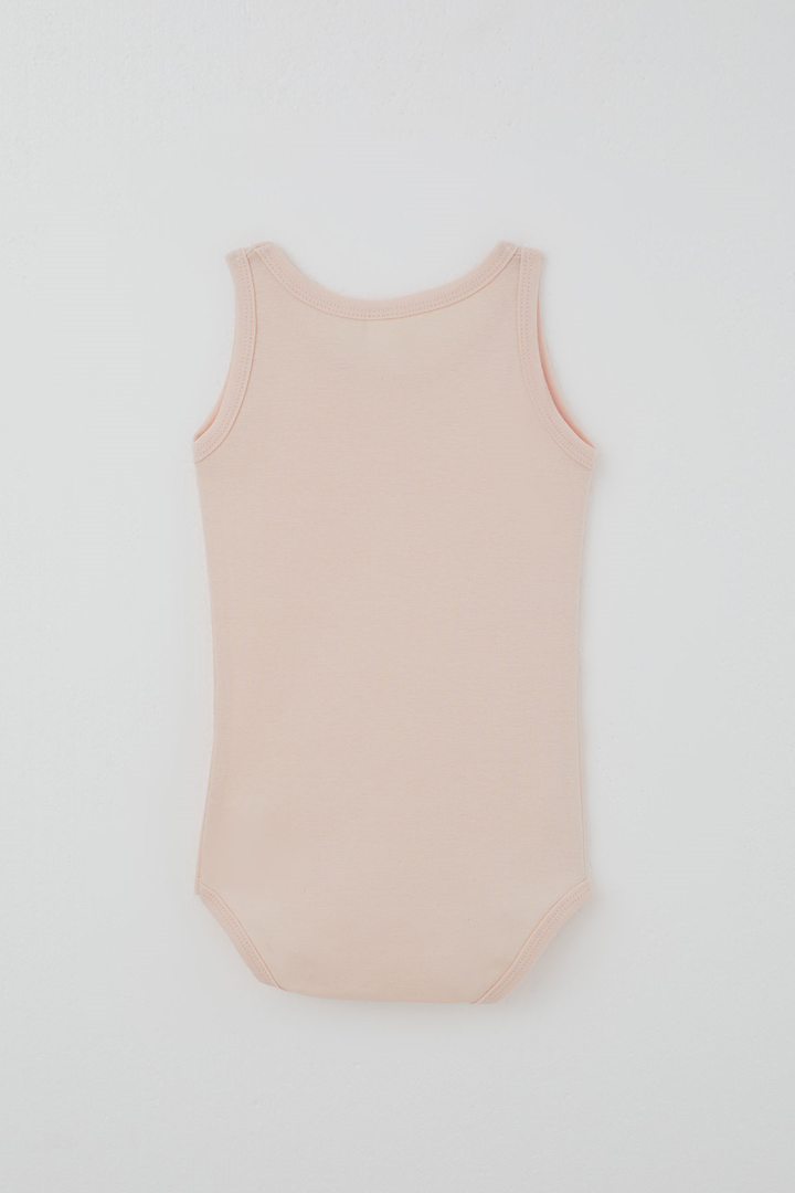BRE Breeze Kız Çocuk Çıtçıtlı Atlet Zıbın Body Basic 1-3 Yaş , Pudra - Goodyear