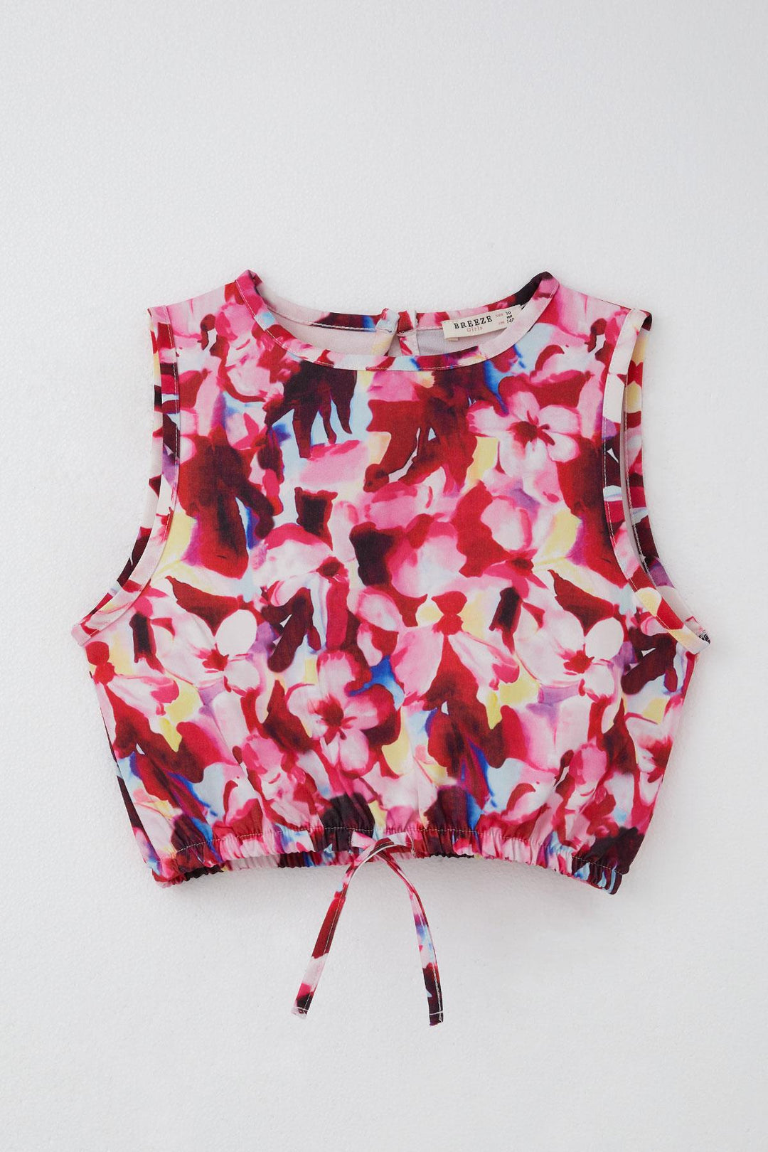 BRE Breeze Girl Child Crop Set with Flower Patterned Elastic Waistband 94 Years, Mixed Color - Bedford