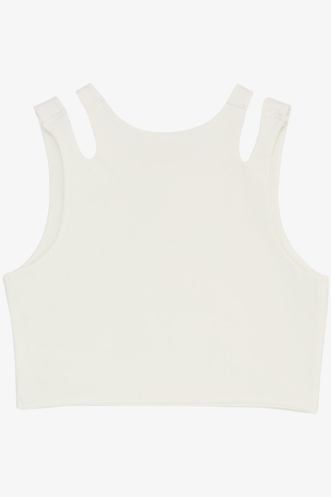 BRE Breeze Girl Child Crop Top Double Strap Shoulder Detail 96 Years, Ecru - Charlotte