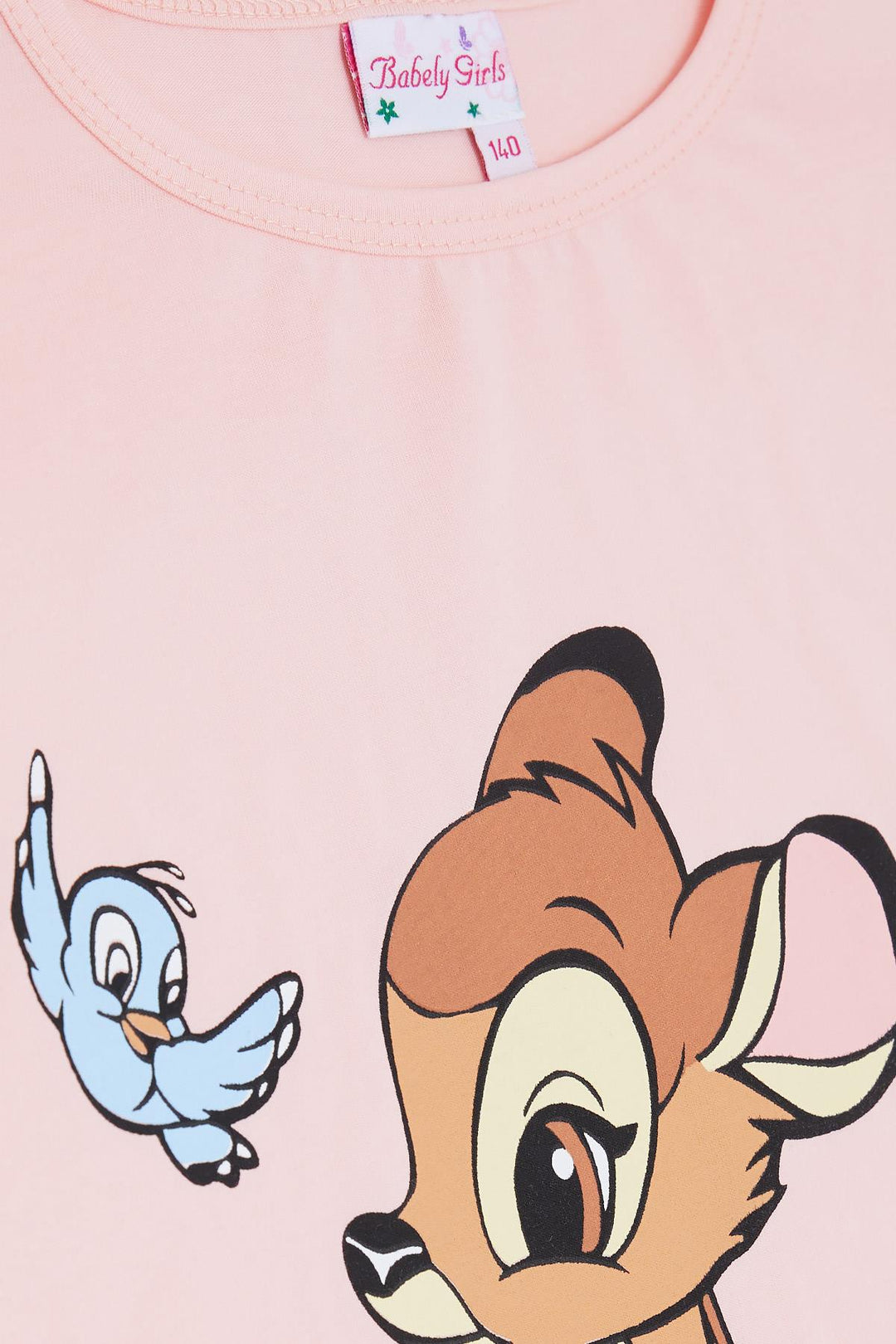 BRE Breeze Girl Child Crop T-Shirt Friendship Themed 106 Years, Salmon - Troyes