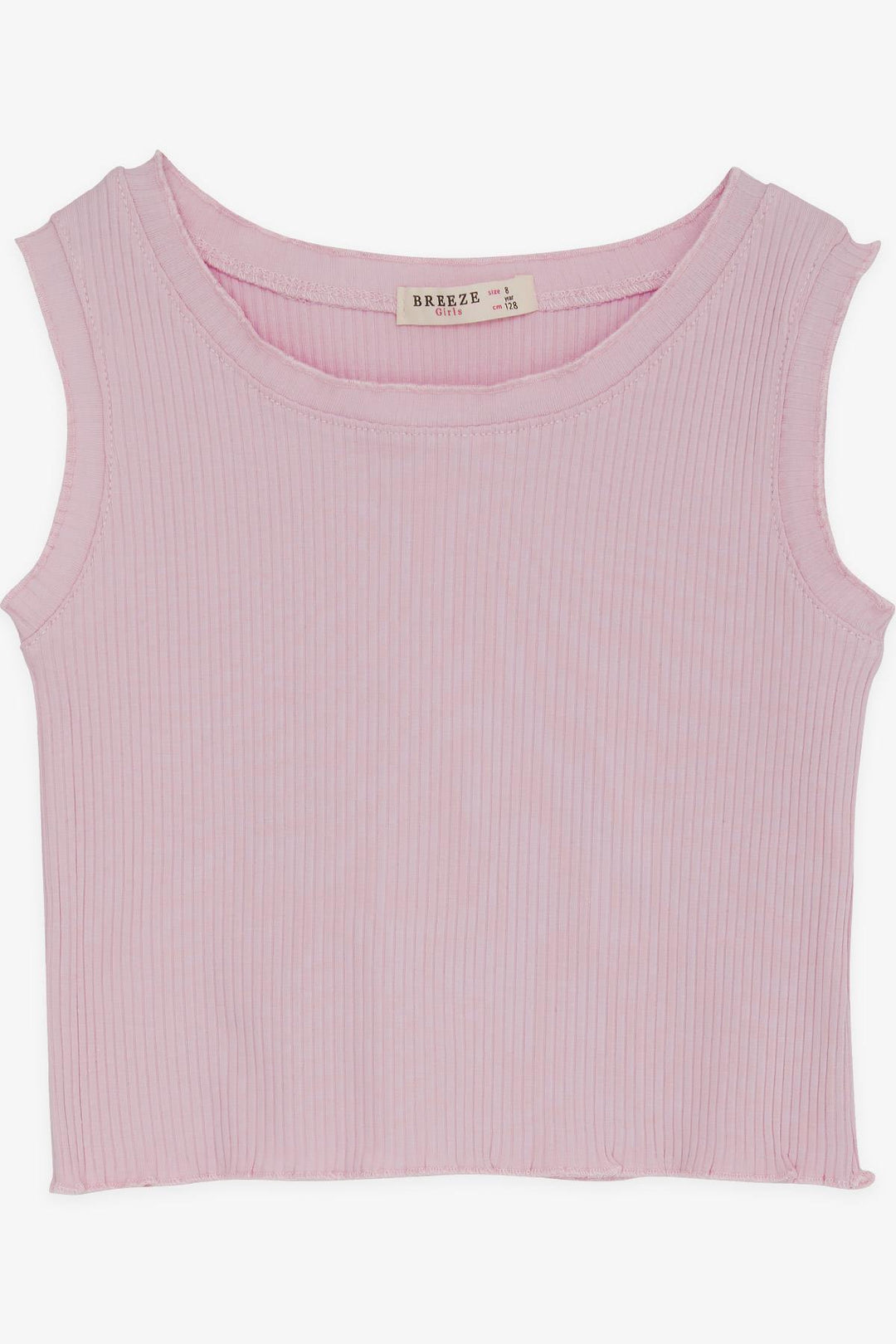 BRE Breeze Girl Child Crop T-Shirt Ribbed 84 Years, Powder - Ludwigsburg