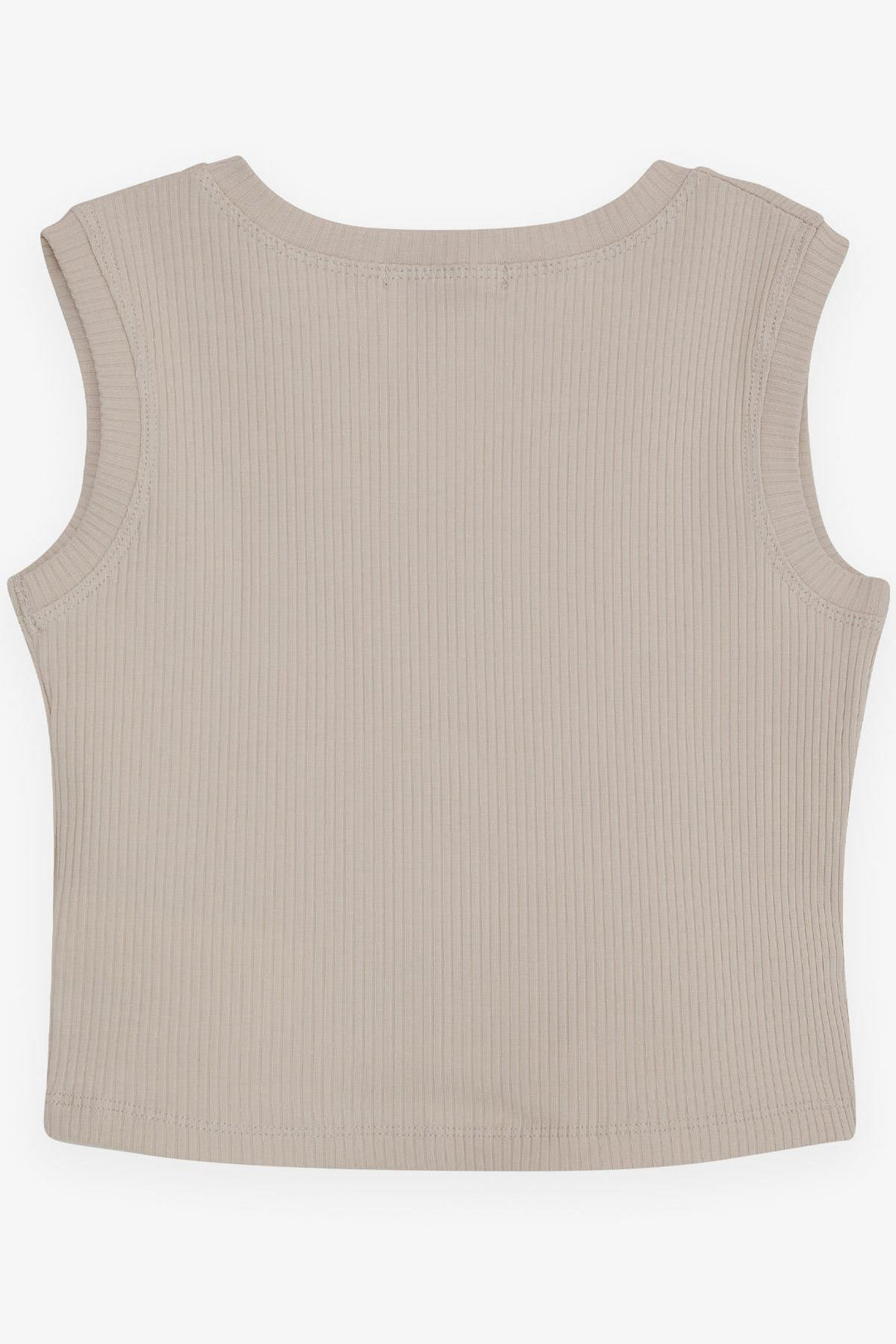 BRE Breeze Girl Child Crop T-Shirt with Chain Accessory, 96 Years, Beige - Freital
