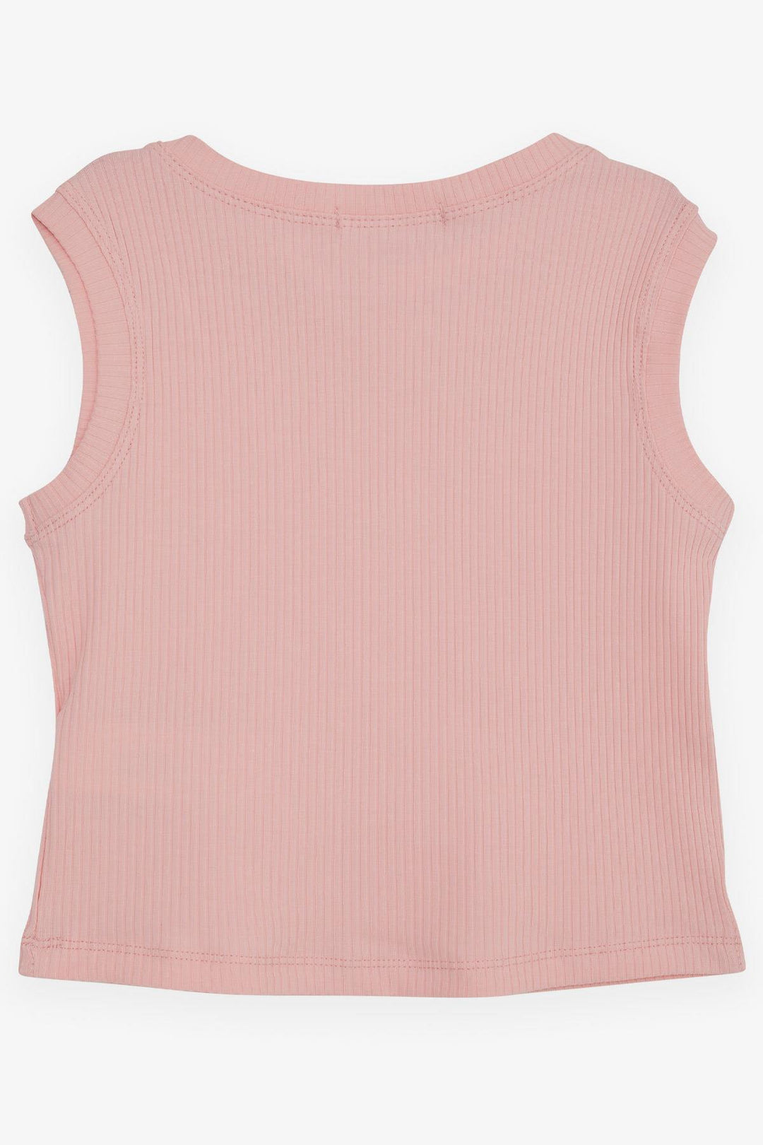BRE Breeze Girl Child Crop T-Shirt with Chain Accessory, 94 Years, Salmon - Lerma