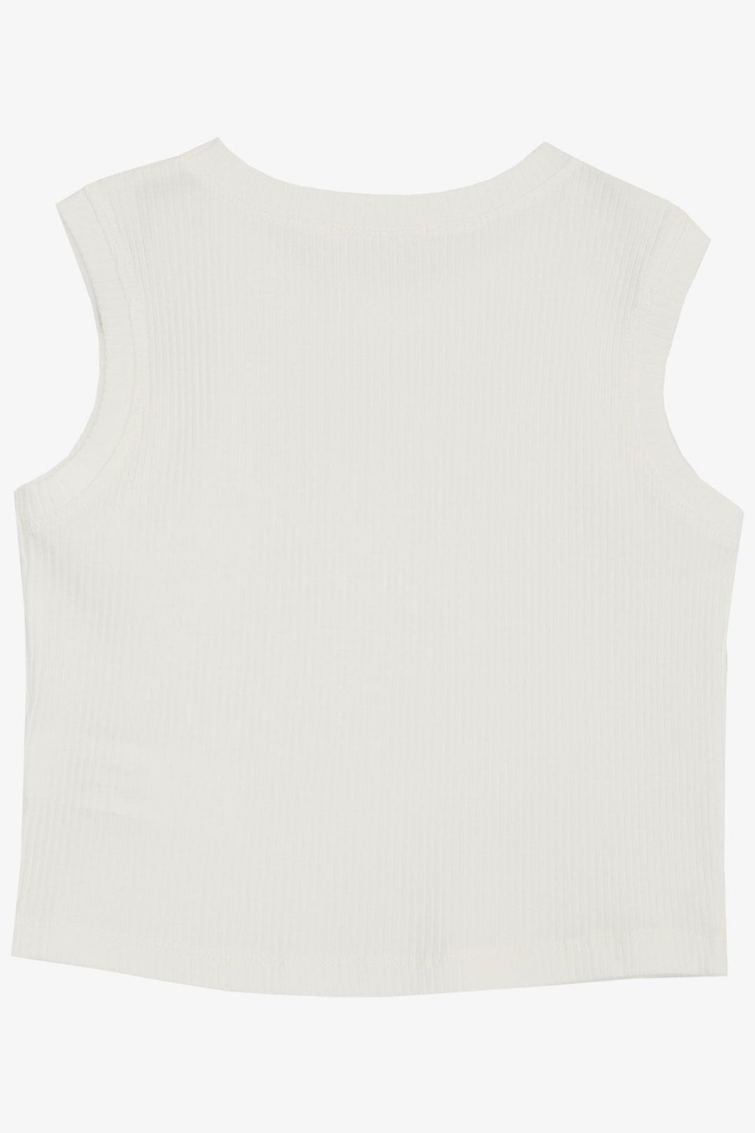 BRE Breeze Girl Child Crop T-Shirt with Chain Accessory, 96 Years, Ecru - Shawinigan