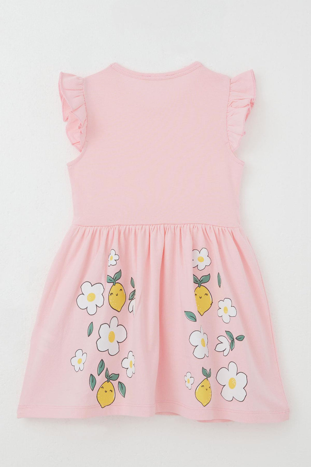 BRE Breeze Girl's Dress Skirt Part Lemon & Flower Printed 2-6 Years, Pink - Wilmington