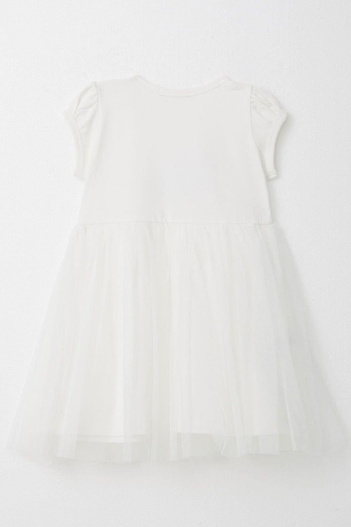 BRE Breeze Girl Dress with Cute Cat Print Glasses 1.5-5 Years, Beige - Leesburg