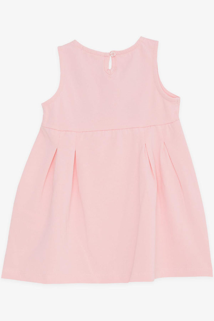 BRE Breeze Girl's Dress with Embroidery Sequined Cute Kitten Printed 1.5-5 Years, Pink - Herriman