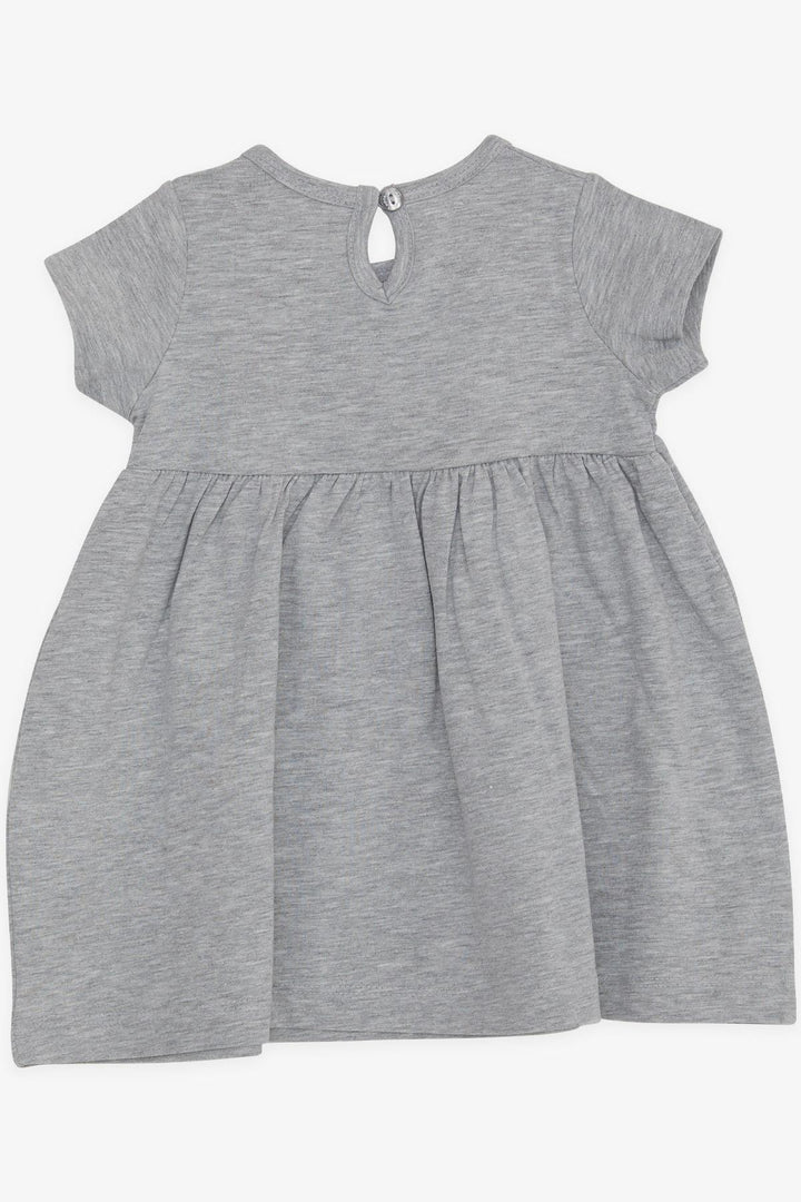BRE Breeze Girl's Dress Embroidered Unicorn 1.5-5 Years, Grey Melange - Lancaster