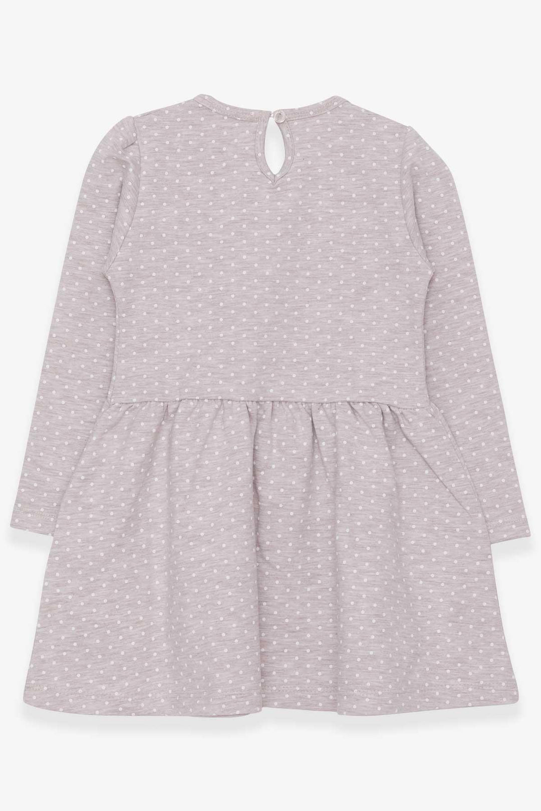 BRE Breeze Girl Dress Polka Dot Pattern Printed Summer 3-7 Years, Beige Melange - Igualada