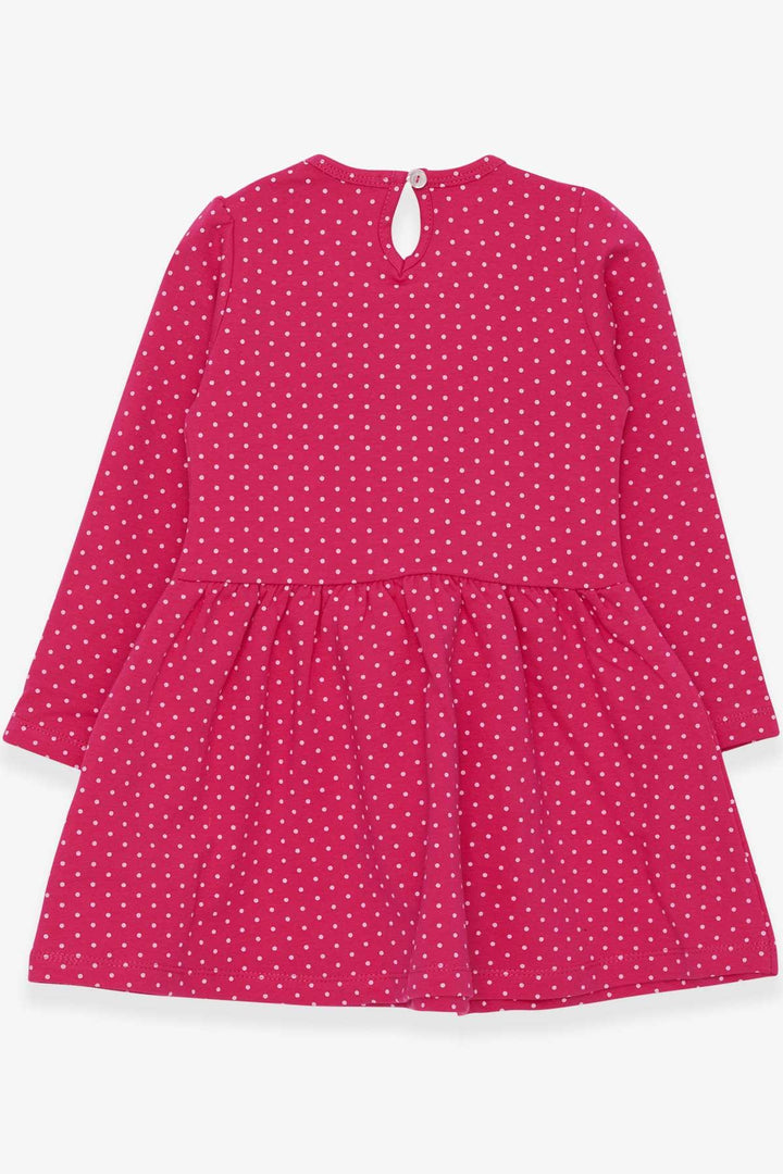 BRE Breeze Girl's Dress with Polka Dot Pattern Print, 3-7 Years, Pink - Majadahonda