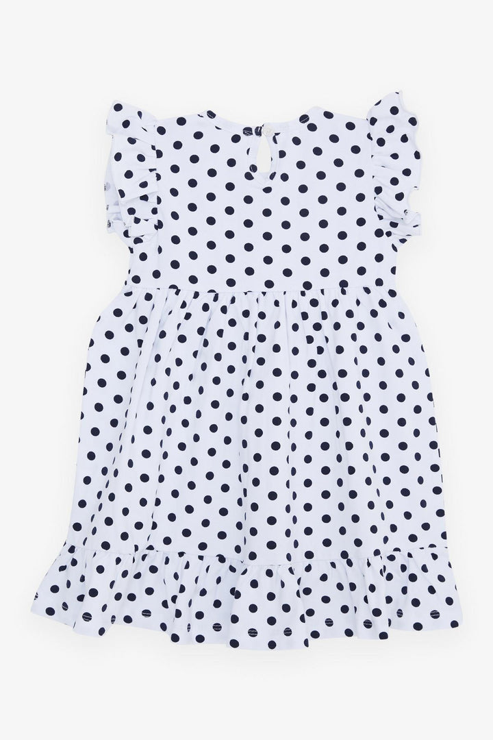 BRE Breeze Girl's Dress Polka Dot 2-6 Years, White - Burton upon Trent