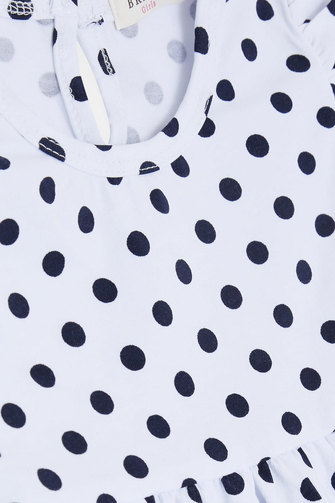 BRE Breeze Girl's Dress Polka Dot 2-6 Years, White - Burton upon Trent