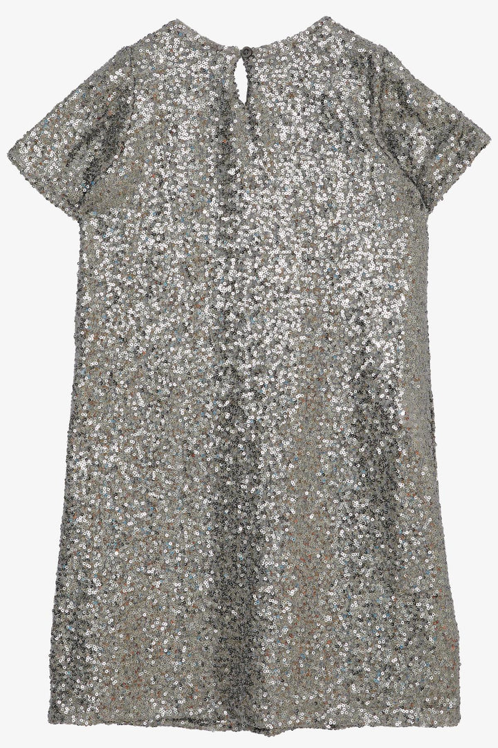 BRE Breeze Girl's Dress with Sequins and Beads, 62 Years, Grey - Hemet