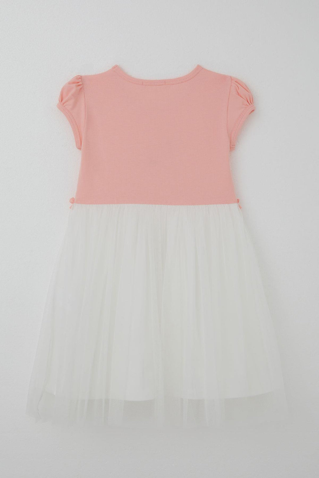 BRE Breeze Girl's Dress Cute Flamingo Embroidered Tulle 4-8 Years, Salmon - Wilrijk