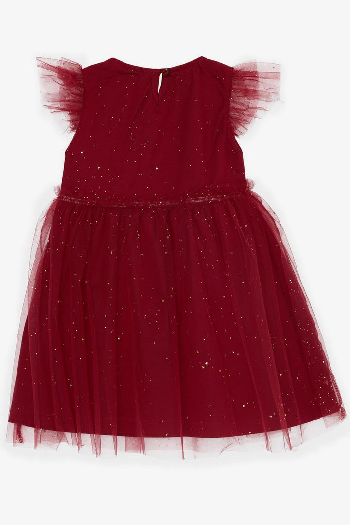 BRE Breeze Girl's Dress with Sequined Tulle Frills, Purple, 3-7 Years - Huber Heights