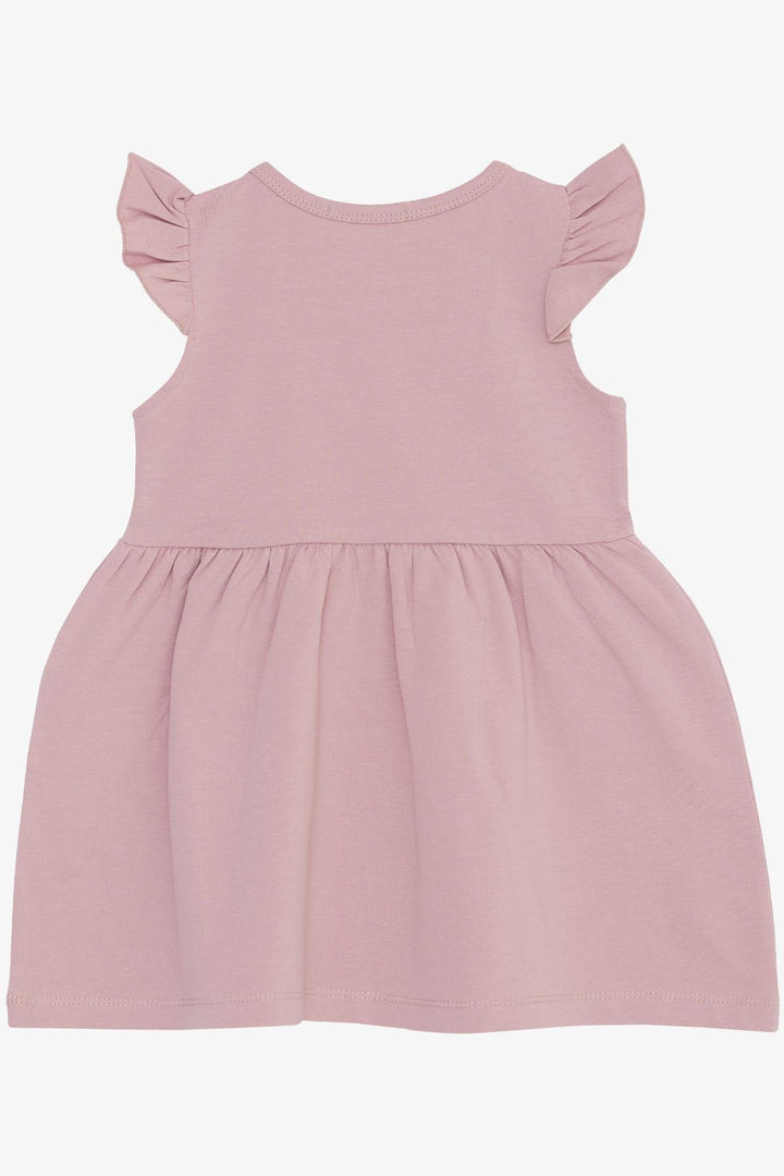 BRE Breeze Girl's Dress with Summer Print, 3-7 Years, Rose Pink - Chieti